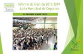Presentación de PowerPoint - Copacabana · 2020. 11. 12. · DEPORTE FORMATIVO ACTIVIDAD COBERTURA (Rango de Edad) EJECUCIÓN NÚMERO DE BENEFICIARIOS 2016 NÚMERO DE BENEFICIARIOS