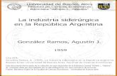 La industria siderúrgica en la República Argentinabibliotecadigital.econ.uba.ar/download/tesis/1501-0731... · 2016. 2. 4. · La industria siderúrgica en la República Argentina.