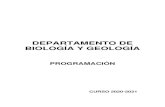DEPARTAMENTO DE BIOLOGÍA Y GEOLOGÍAieswenceslaobenitez.es/wp-content/uploads/2020/12/ByG-20... · 2020. 12. 22. · de 1º de Bachillerato JAVIER HERNÁNDEZ AGUILAR, tutor de 3º