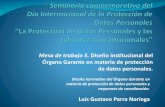 Seminario conmemorativo del Día Internacional de la ... · Mesa de trabajo 5. Diseño institucional del Órgano Garante en materia de protección de datos personales. Diseño normativo