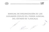 MANUAL DE ORGANIZACIÓN DE LOS JUZGADOS CIVILES DEL …tsjtlaxcala.gob.mx/transparencia/Fracciones_a63/I...derechos reales sobre inmuebles, excepto si se controvierten cuestiones relacionadas