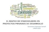 el mapeo de stakeholders en proyectos privados de desarrollo