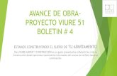 AVANCE DE OBRA- PROYECTO VIURE 51 BOLETIN # 1AVANCE DE OBRA- PROYECTO VIURE 51 BOLETIN # 1. AVANCE DE OBRA- PROYECTO VIURE 51 BOLETIN # 4. ESTAMOS CONSTRUYENDO EL SUEÑO DE TU APARTAMENTO.