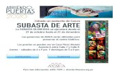 CATÁLOGO SUBASTA - Arco PropertiesSUBASTA DE ARTE La SUBASTA SILENCIOSA el 27 de octubre hasta el 21 de diciembre Las ganancias de AVACA serán utilizadas para preservar el centro