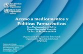Acceso a medicamentos y Políticas Farmacéuticasbox.cnc.bo/docs/Foro Ley de Medicamentos/Acceso y Politicas CNC … · Camara Nacional de Comercio La Paz, 26 de Junio de 2018 Organización