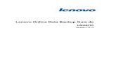 Lenovo Online Data Backup Gua de usuario