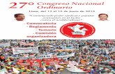 FTCCP - 27° · 2019. 4. 8. · Socialista, que consagra las conquistas políticas, económica, sociales y culturales del pueblo cubano. El nuevo gobierno de López Obrador en México