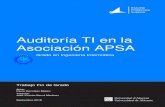 Auditoría TI en la - RUA: Principalrua.ua.es/dspace/bitstream/10045/80391/1/Auditoria_TI_en...3 Para poder aplicar el Plan Auditor y realizar la Auditoría TI en la Asociación APSA,