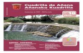 Zkia.€¦ · Cuadrilla de Añana Añanako Kuadrilla nº18 Zkia. 3 En el primer semestre de este año se finalizaron los diagnósticos de todos los municipios de la Cuadrilla de Añana.