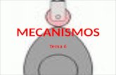 MECANISMOS · 2019. 8. 19. · MECANISMOS • ¿Qué son los mecanismos? Elementos destinados a transmitir y transformar fuerzas y movimientos desde un elemento motriz (motor) a un