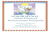COMUNIONES 2021 Hotel Playasol Restaurante AmapolaEn este dossier, podrá encontrar unos ejemplos de menús y cócteles de bienvenida los cuales nos han posibilitado erigirnos como