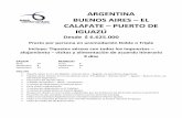 ARGENTINA BUENOS AIRES EL CALAFATE PUERTO DE IGUAZÚ · 2020. 3. 1. · ARGENTINA BUENOS AIRES – EL CALAFATE – PUERTO DE IGUAZÚ Desde $ 6.625.000 Precio por persona en acomodación