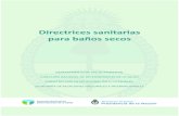 Directrices sanitarias para baños secos - Argentina...ratificándola en sus guías del año 2013. Que la Asamblea General de Naciones Unidas efectuada el 27 de Julio de 2015 por Resolución