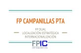 FP CAMPANILLAS PTA · Jornadas de difusión de la FP dual en CEPS Jornadas de difusión de la FP dual organizadas por la Fundación Berstelmann y el Diario Sur. Visitas a empresas