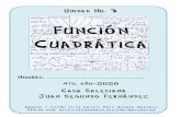 U3 4to CSJF 2020...9. Calcular analíticamente las raíces de las siguientes funciones cuadráticas. Verificar graficando con a. ffxxx:/ 56 2 Fórmula de Bhaskara o Resolvente 2 1;2