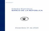 BANCO DE LA REPÚBLICA · 2021. 2. 26. · Banco de la República 18 Estados financieros 2020 i) NIIF 9, Instrumentos financieros: se incorporan a) párrafos sobre incertidumbre que