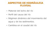 ASPECTOS DE HIDRÁULICA FLUVIAL - Topodata · 2020. 7. 6. · ASPECTOS DE HIDRÁULICA FLUVIAL •Material del lecho del río •Perfil del cauce del río •Régimen dinámico del