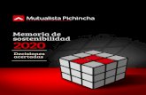 Memoria de sostenibilidad 2020 · Mutualista Pichincha es una entidad que forma parte del Sector Financiero Popular y Solidario que tiene como objeto social principal la captación