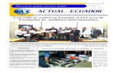 ACTUAL ECUADOR · 2017. 11. 10. · ACTUAL ECUADOR Publicación mensual Capítulo Ecuador Edición # 9 Septiembre del 2016 ONTENIDO:. omo “Excelente” fue calificado el 62 urso