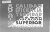 Educación Argentina: calidad, eficiencia y equidad en la ...parnientf.þ y y humanes se apoyo al Oe los . a dos años de turaciçn, c t reconocidos eb Ofreog pa; a 1997 créditos