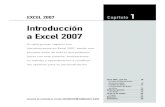 Introducción a Excel 2007 · 2011. 1. 9. · EXCEL 2007: ¿QUÉ ES? Excel 2007 es una planilla de cálculo, un programa que permite manejar datos de diferente tipo, realizar cálculos,
