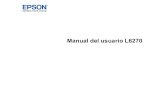 Manual del usuario - L6270Cómo reemplazar la caja de mantenimiento..... 186 Cómo ajustar la calidad de impresión..... 188 Cómo revisar los inyectores del cabezal de impresión.....