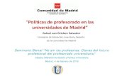 Políticas de profesorado en las universidades de Madrid”...C13. Arquitectura, Ingeniería Civil, Construcción y Urbanismo 115 Construcciones Navales 295 Explotación de las Minas