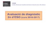 Novetats informes de centre Avaluació diagnòstic 2009-2010iaqse.caib.es/documentos/avaluacions/diagnostic/ad_2n...2n d’ESO (curs 2016-2017) IAQSE Institut d’Avaluació i Qualitat
