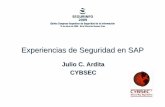 Julio C. Ardita CYBSECcybsec.com/upload/Ardita_Experiencias_Seguridad_SAP.pdf · 2014. 4. 23. · - Experiencias y soluciones de seguridad en SAP. Segurinfo 2009 ... asignación de