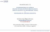 Presentación de PowerPoint...Revisión final + coordinador principal: fecha límite 10 de febrero de 2020 Sorteo 2. EXAMEN EvAU 2020-21. Universidad Carlos III de Madrid Opcionalidad