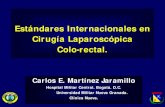 Estándares Internacionales en Cirugía Laparoscópica Colo-rectal. … · 2014. 10. 19. · - Selección y Colocación de trócares - Selección y utilización de los Lentes - Manejo