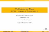 Verificación de Tipos - CI4721 Lenguajes de Programación II · 2021. 3. 30. · Verificación de Tipos - CI4721 Lenguajes de Programación II Author: Ernesto Hernández-Novich,