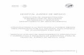 HOSPITAL JUÁREZ DE MÉXICO - gob.mx · 2018. 6. 15. · el hospital juÁrez de mÉxico, 2018 3 a n e x o s anexo no. 1 relaciÓn de enviÓ de documentaciÓn. ... especificaciones