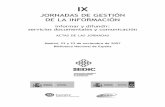 IXeprints.rclis.org/10840/1/SedicJGI07-Corbo.pdf · 2012. 12. 14. · Actas IX Jornadas de Gestión de la Información 48 through the use of Information Technology package; and the