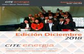 Edición Diciembre 2018€¦ · Edición Diciembre 2018 Boletín Cite Energía Ancón - Lima, Perú. Boletín Cite Energía Edición 12 - 201 RECONOCIMIENTO LEC 2019 El Ingeniero