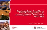 Presentación de PowerPoint - Agencia de promoción de la ......Juan (220 kV) y a las subestaciones existentes Lurín y La Pradera (60 kV). Ello permitirá incrementar el suministro