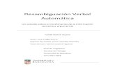 Desambiguación Verbal Automáticadiposit.ub.edu/dspace/bitstream/2445/101756/1/Priego...1 Desambiguación Verbal Automática: un estudio sobre el rendimiento de la información semántica