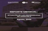 SITUACIÓN DE UNIVERSIDADES VENEZOLANAS · 2020. 9. 20. · Sector Universitario (OPSU)18la asignación de solamente el 30% de los cupos19, reservándose las universidades autónomas