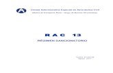 RÉGIMEN SANCIONATORIO - UDI 13... · 2017. 11. 16. · Unidad Administrativa Especial de Aeronáutica Civil Oficina de Transporte Aéreo - Grupo de Normas Aeronáuticas RÉGIMEN