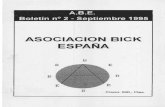 ::Asociación Bick España:: · 2016. 3. 23. · Boletín no 2 - Septiembre 1995 ASOCIACION BICK ESPAÑA Precio: 500,- Ptas. EDITORIAL ... al al bebé sobre el sofá, como comunicando