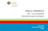 TEMA 2: CINEMÁTICA - Cartagena99 · 2019. 2. 19. · TEMA 2: CINEMÁTICA 1. Desplazamiento 2. Velocidad 3. Aceleración 4. Movimiento uniformemente acelerado (MUA) • Movimiento