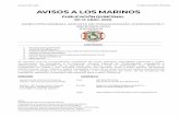 AVISOS A LOS MARINOS · 2021. 4. 19. · PUBLICACION 07/2021. AVISOS A LOS MARINOS PUBLICACIÓN QUINCENAL (01-15 ABRIL 2021) DIRECCIÓN GENERAL ADJUNTA DE OCEANOGRAFÍA, HIDROGRAFÍA