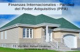 Finanzas Internacionales - Paridad del Poder Adquisitivo (PPA) · 2020. 6. 11. · Paridad del Poder Adquisitivo absoluta • Se refiere al nivel general de precios. En Nicaragua,