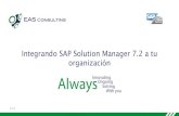 Integrando SAP Solution Manager 7.2 a tu organización