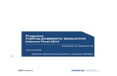 Programa FORTALECIMIENTO EDUCATIVO Informe Final 2014