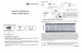 Manual Guía de Instalación Módem Fibra Óptica