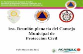 1ra. Reunión plenaria del Consejo Municipal de Protección ...