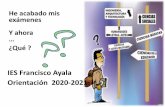 IES Francisco Ayala Orientación 2020-2021