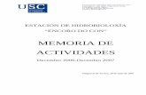 MEMORIA DE ACTIVIDADES - Universidade de Santiago de ...
