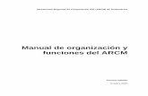 Manual de organización y funciones del ARCM